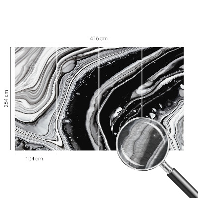 Motivtapete mit monochromatischen Wellen als Muster