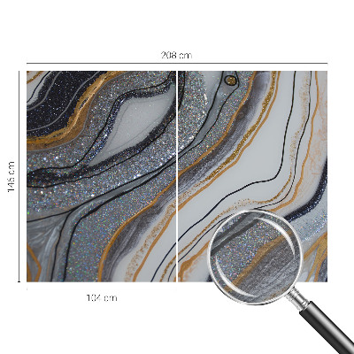 Moderne Vlies-Fototapete mit Steinwellen-Motiv