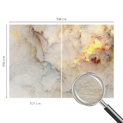Dekorative Wand-Fototapete mit einem farbenfrohen Landschaftsmotiv