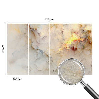 Dekorative Wand-Fototapete mit einem farbenfrohen Landschaftsmotiv