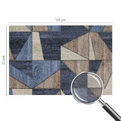 Fototapete fürs Wohnzimmer mit geometrischem Muster