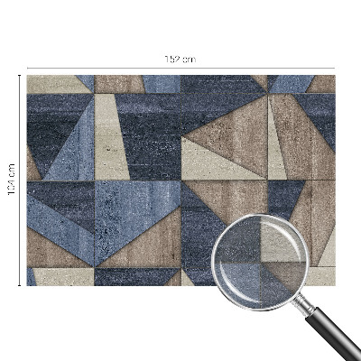 Fototapete fürs Wohnzimmer mit geometrischem Muster