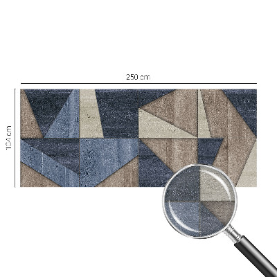 Fototapete fürs Wohnzimmer mit geometrischem Muster