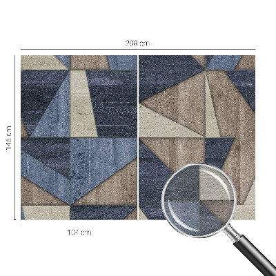 Fototapete fürs Wohnzimmer mit geometrischem Muster