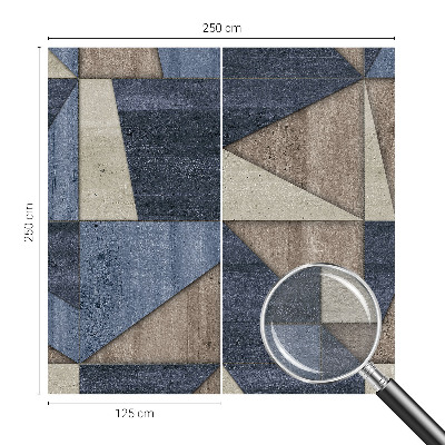 Fototapete fürs Wohnzimmer mit geometrischem Muster