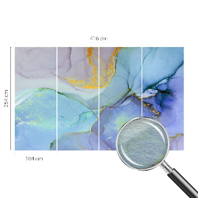 Vlies-Fototapete mit Aquarellformen als Motiv