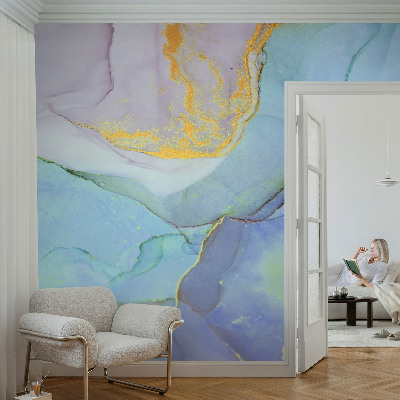 Vlies-Fototapete mit Aquarellformen als Motiv