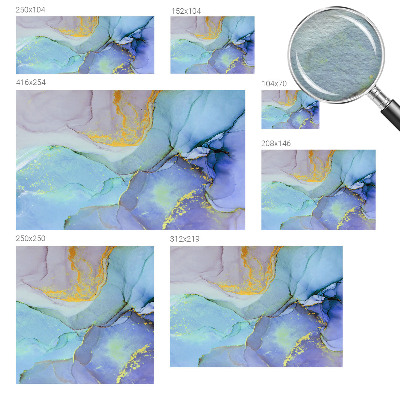 Vlies-Fototapete mit Aquarellformen als Motiv