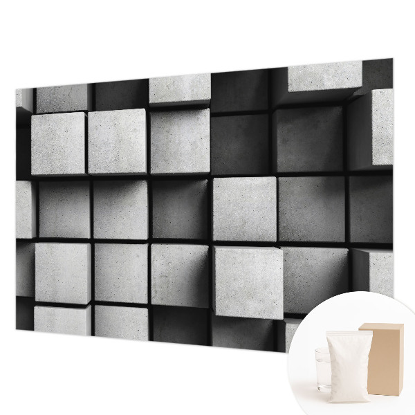 Wandtapete Geometrische Würfel