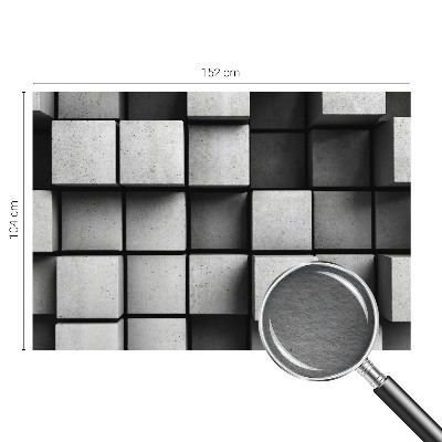 Wandtapete Geometrische Würfel