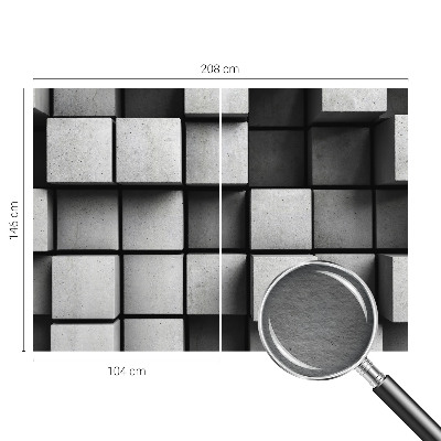 Wandtapete Geometrische Würfel