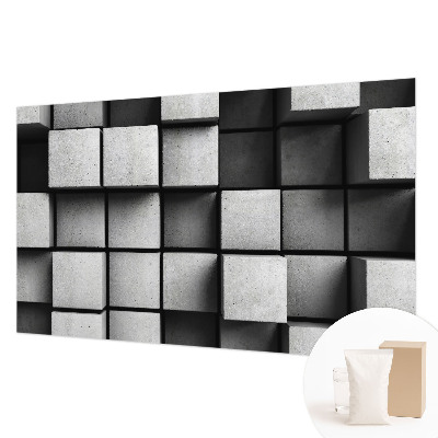 Wandtapete Geometrische Würfel