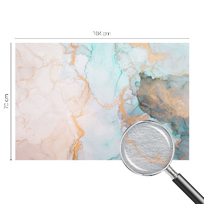 Vlies-Fototapete fürs Schlafzimmer mit Aquarellwellen als Motiv