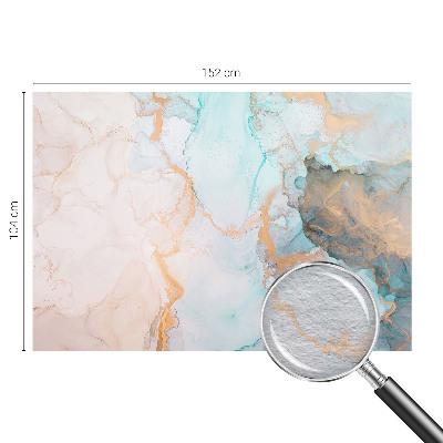 Vlies-Fototapete fürs Schlafzimmer mit Aquarellwellen als Motiv