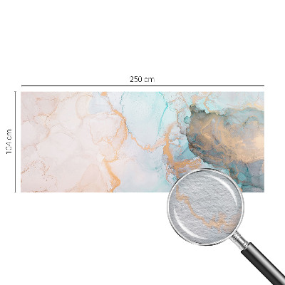 Vlies-Fototapete fürs Schlafzimmer mit Aquarellwellen als Motiv
