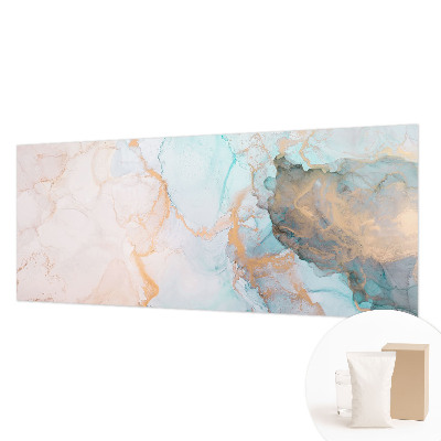 Vlies-Fototapete fürs Schlafzimmer mit Aquarellwellen als Motiv