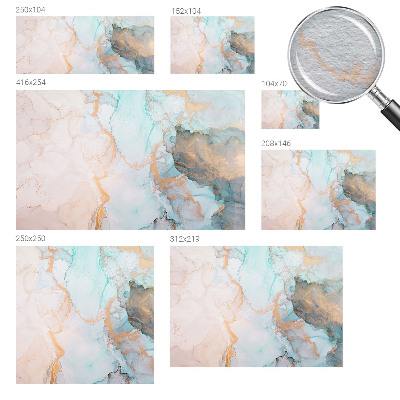 Vlies-Fototapete fürs Schlafzimmer mit Aquarellwellen als Motiv