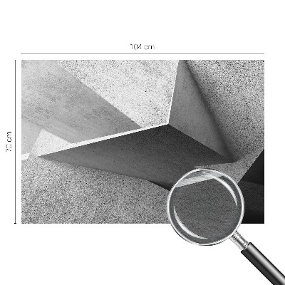 Vlies-Fototapete fürs Wohnzimmer mit geometrischem Muster