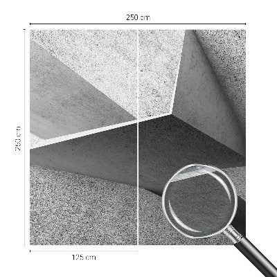Vlies-Fototapete fürs Wohnzimmer mit geometrischem Muster
