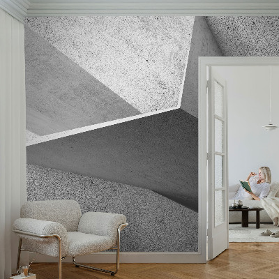 Vlies-Fototapete fürs Wohnzimmer mit geometrischem Muster