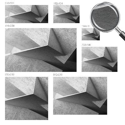 Vlies-Fototapete fürs Wohnzimmer mit geometrischem Muster