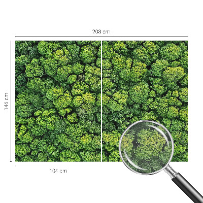 Moderne Vlies-Fototapete mit einem Waldpanorama