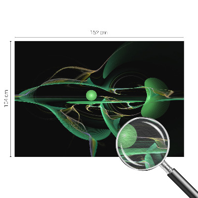 Vliestapete fürs Schlafzimmer Grüne Wellen