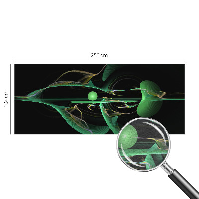 Vliestapete fürs Schlafzimmer Grüne Wellen