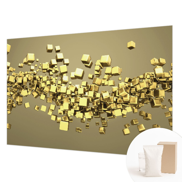 Wand-Fototapete mit kreativem Würfelmotiv