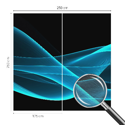 Dekorative Wand-Fototapete mit auffälligem Wellenmotiv