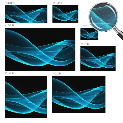 Dekorative Wand-Fototapete Auffällige Wellen