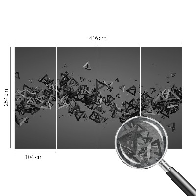 Fototapete nach Maß mit einem Muster aus geometrischen Abstraktionen