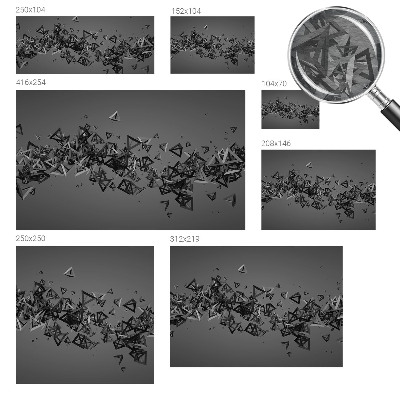 Fototapete nach Maß mit einem Muster aus geometrischen Abstraktionen