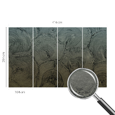 Vlies-Fototapete nach Maß Holzringe