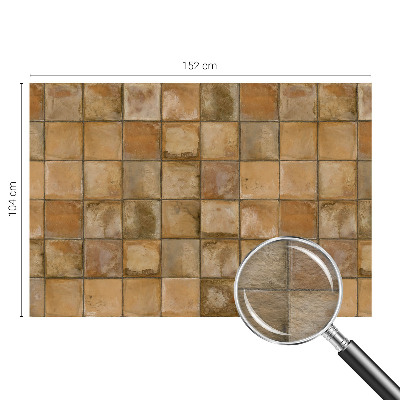 Vlies-Fototapete fürs Wohnzimmer mit rustikalem Mosaikmotiv