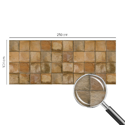 Vlies-Fototapete fürs Wohnzimmer mit rustikalem Mosaikmotiv