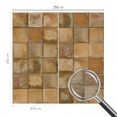 Vlies-Fototapete fürs Wohnzimmer mit rustikalem Mosaikmotiv