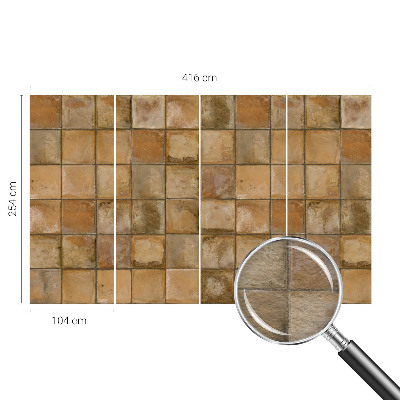 Vlies-Fototapete fürs Wohnzimmer Rustikales Mosaik