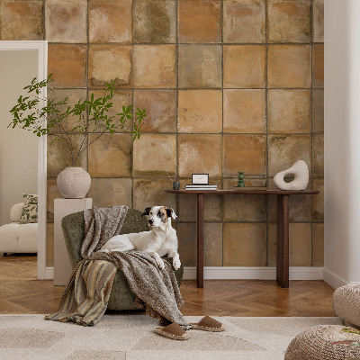 Vlies-Fototapete fürs Wohnzimmer Rustikales Mosaik