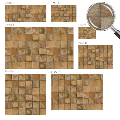 Vlies-Fototapete fürs Wohnzimmer Rustikales Mosaik