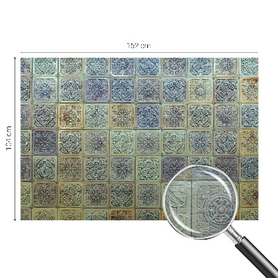 Vlies-Fototapete fürs Schlafzimmer mit geometrischem Fliesenmotiv