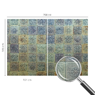 Vlies-Fototapete fürs Schlafzimmer mit geometrischem Fliesenmotiv