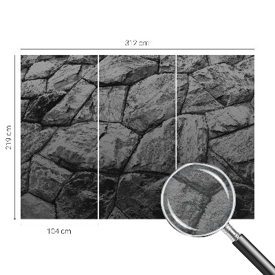 Bedruckte Vlies-Fototapete mit Steintexturen