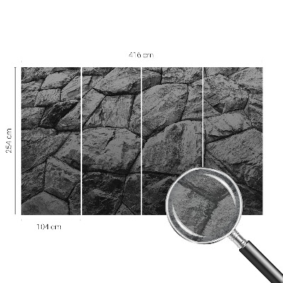 Bedruckte Vlies-Fototapete mit Steintexturen