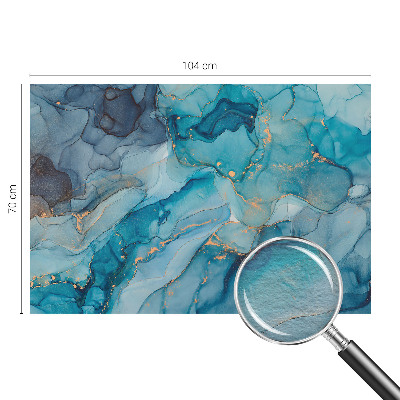 Bildtapete mit abstraktem blauem Muster