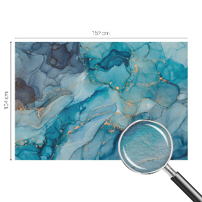 Bildtapete mit abstraktem blauem Muster