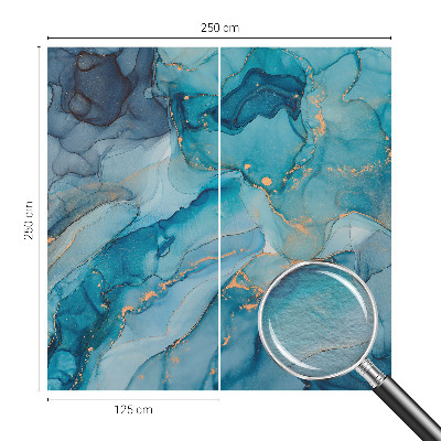 Bildtapete mit abstraktem blauem Muster