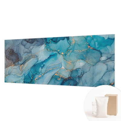 Bildtapete mit abstraktem blauem Muster