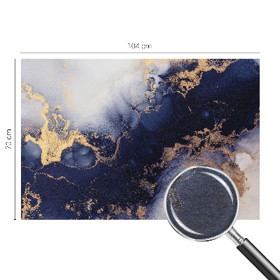 Dekorative Wand-Fototapete mit marineblauen Wellen