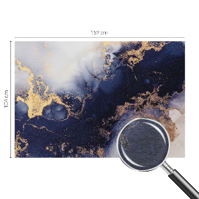 Dekorative Wand-Fototapete mit marineblauen Wellen